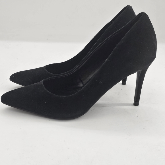 Steve Madden Luziah Black Suede Pointed Toe Heels Size 6.5 - Picture 5 of 8